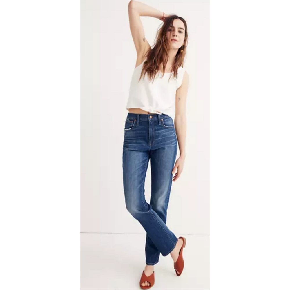 Madewell high rise slim boyjean